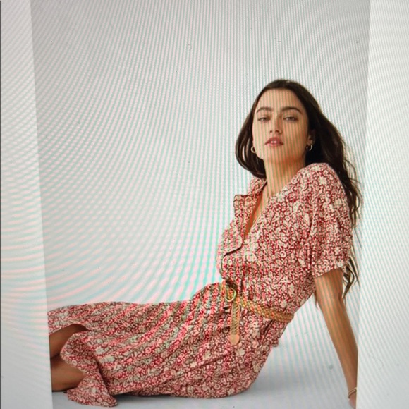 NWT Faherty Carmel Dress-Spice Sunrise Floral - Picture 2 of 9